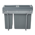 GoodHome Integrated Kitchen Pull-out Wate Sorting Bin Vigote, 26 l