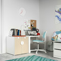 SMÅSTAD / PLATSA Cabinet, white birch, with 1 shelf, 60x55x63 cm
