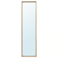 NISSEDAL Mirror, white stained oak effect, 40x150 cm