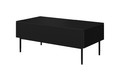 Coffee Table with Drawers Nicole, matt black/black legs