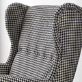 STRANDMON Wing chair, Vibberbo black/beige