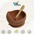 Bo Jungle B-Suction Bowl Silicone & Spoon Terracotta 6m+