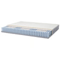 MALM Bed frame with mattress, white stained oak veneer/Valevåg extra firm, 160x200 cm