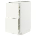 METOD / MAXIMERA Base cb 2 frnts/2 low/1 md/1 hi drw, white/Vallstena white, 40x60 cm