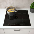 SMAKLIG Induction hob, black IKEA 500 black, 59 cm