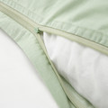 BARNDRÖM Duvet cover and pillowcase, cat pattern, green, 150x200/50x60 cm