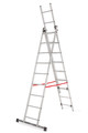 AW Aluminium Ladder Basic 3x9 Steps 150kg