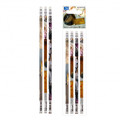 Starpak Pencil with Eraser Horses 4pcs