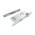 Mortise Lock Gerda 90 mm, key, galvanized silver