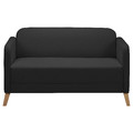 LINANÄS 2-seat sofa, Vissle dark grey, 137x80.5x77 cm