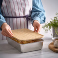 IKEA 365+ Lid, large rectangular/bamboo, 32x21 cm
