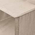 PURRPINGLA Hanging storage w 4 compartments, textile/beige, 36x45x92 cm