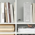 VIHALS Shelving unit with 10 shelves, white, 95x37x200 cm