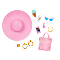 Blonde Barbie Doll With Swimsuit And Beach-Themed Accessories HPL73 3+