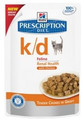 Hill's Prescription Diet k/d Feline with Chicken Kidney Care Cat Wet Food Pouch 85g