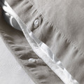 ÄNGSLILJA Quilt cover and pillowcase, grey, 200x150 cm/50x60 cm