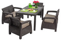 Outdoor Furniture Set CORFU FIESTA II, brown