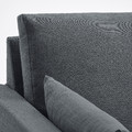 HYLTARP 2-seat sofa-bed, Gransel grey