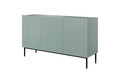 Three-Door Cabinet Nicole 150cm, sage/black legs