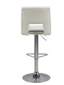 Bar Stool Sylvia, white/chrome