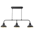 AGUNNARYD Pendant lamp with 3 lamps, black