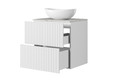 Wall-mounted Wash-basin Cabinet MDF Nicole 60cm, matt white