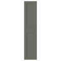 GRIMO Door with hinges, grey-green, 50x229 cm