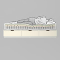 ÅNNELAND Foam mattress, firm/white, 140x200 cm