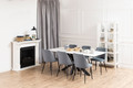 Dining Chair Ines, grey corduroy