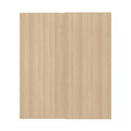 HASVIK Pair of sliding doors, white stained oak effect, 200x236 cm