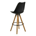 Bar Stool Dima, black/wood