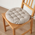 VIPPÄRT Chair pad, beige, 38 cm