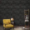 GoodHome Vinyl Wallpaper on Fleece Grune, anthracite