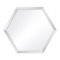 Hexagon Mirror 35x40 cm, silver
