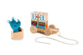 LILLIPUTIENS Wooden Food Truck with Puzzle Rhino Marius 12m+