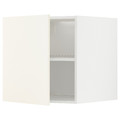 METOD Top cabinet for fridge/freezer, white/Vallstena white, 60x60 cm