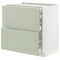 METOD/MAXIMERA Base cb 2 frnts/2 low/1 md/1 hi drw, white/Stensund light green, 80x60 cm
