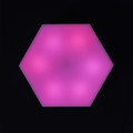 Set of 2 Wall Lamps Hexagonal 8.5x7.5cm, battery-powered