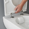 GoodHome Rimless Toilet Bowl with Soft-close Seat Cavally