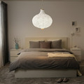 RISBYN Pendant lamp shade, onion shape, white, 57 cm