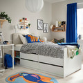 NATTHÄGER Duvet cover and pillowcase, black white/zebra, 150x200/50x60 cm