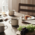 DAGGASTER Mug, dotted/light beige, 40 cl