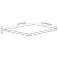 KOMPLEMENT Shelf, dark grey, 75x58 cm