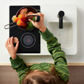 STENMUS Mini-play kitchen, white/black