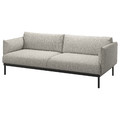 ÄPPLARYD 3-seat sofa, Lejde light grey