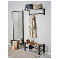 TJUSIG Shoe rack, black, 79 cm