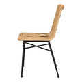 Dining Chair Surabaya, natural/black legs