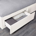 FLEKKE Day-bed w 2 drawers/2 mattresses, white/Vannareid firm, 80x200 cm