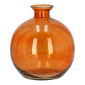 Glass Vase 15x17cmm, orange