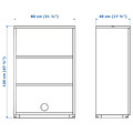 GALANT Shelf unit, white, 80x120 cm